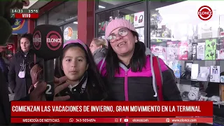 Intenso movimiento en la terminal de Paraná ante el inicio de las vacaciones