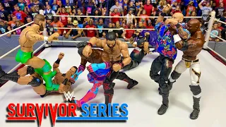 TEAM RAW VS TEAM SMACKDOWN! WWE SURVIVOR SERIES 2021 ACTION FIGURE MATCH!