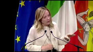 Giorgia Meloni a Palermo: firma accordo sviluppo-coesione con Regione Sicilia (27.05.24)