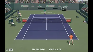 Full Ace Tennis Simulator: Nadal VS Raonic (Indian Wells 2024)