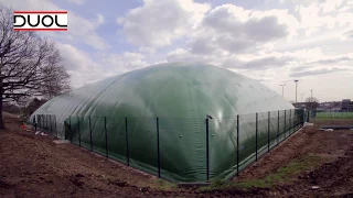 Building indoor tennis courts: Air dome in White Hart lane, London