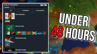 Forming Every Formable in Rise of Nations in Under 48 HOURS!