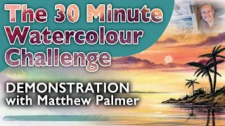 The 30 Minute Watercolour Challenge - A Caribbean Sunset