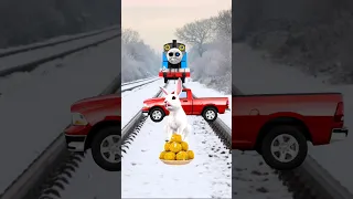 Laddu lover Rabbit & toy car vs train _funny VFX magic video #shorts #youtube