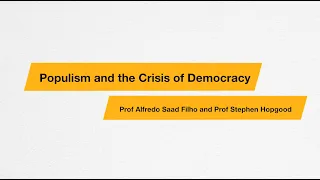 Populism and the Crisis of Democracy Summer School | SOAS University of London