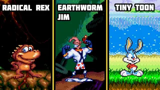 Ретро стрим Sega Dendy nes PS1 Ностальгия Radical Rex, Earthworm Jim, Tiny Toon Adventures