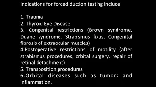 Forced Duction Test