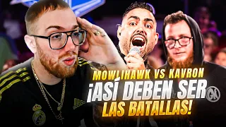 ¡ASÍ DEBERÍAN SER LAS BATALLAS DE FREESTYLE! | REACCIÓN MOWLIHAWK VS KVRON