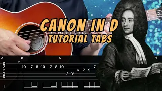 Canon in D | Guitar Tutorial (Lesson) with Tabs | How to play Canon in D Guitar