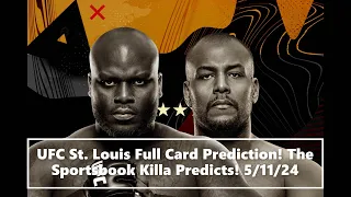 UFC St. Louis Full Card Breakdown! The Sportsbook Killa Predicts! #ufcstlouis #derricklewis #ufcbets