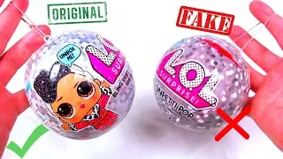 ОРИГИНАЛ LOL SURPRISE  Bling Series vs ПОДДЕЛКА series 5 BIG Распаковка ШАР ЛОЛ BLIND BAGS FAKE