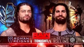 Roman vs Seth Rollins WWE RAW 29 MAY 2017 FULL MATCH