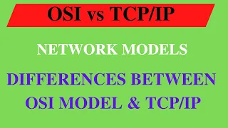 OSI MODEL vs TCP/IP