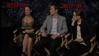 Interview Part 2 with Ellen Page, Marion Cotillard and Joseph Gordon Levitt for Inception