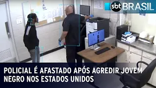 Policial é afastado após agredir jovem negro nos Estados Unidos | SBT Brasil (20/06/23)