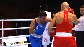 Quarterfinals (91kg) LEVIT Vassiliy (KAZ) vs IASHAISH Hussein (JOR) /AIBA World 2019