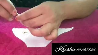 how to make pasting earring at home  #krishu creation