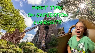 First Time On Expedition Everest | A 5 Year Olds Reaction | Coaster Junkie