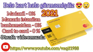 Faizsiz pul çıxartmaq bütün bankomatlardan - Yeni debet kart 2021