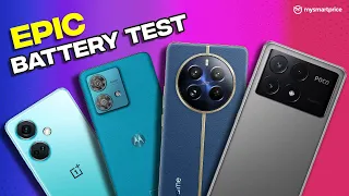 Realme 12 Pro 5G EPIC Battery & Charging Test ft. Poco X6 Pro 5G, Nord CE 3, Moto Edge 40 Neo.
