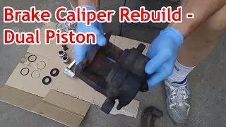 Brake Caliper Rebuild - Dual Piston - Seals, Dust Boots & Dust Boot Clip