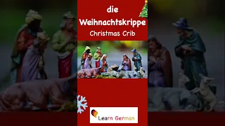 16. die Weihnachtskrippe | Christmas Special | Learn German | #shorts