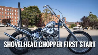 Shovelhead Chopper First Start