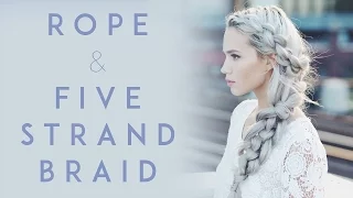 Rope Braid and Five Strand Braid Tutorial | Kirsten Zellers