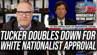 Tucker Carlson Inspires White Supremacists & Doubles Down on Racist Conspiracy Theory!