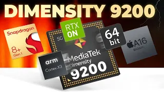 BẠO CHÚA Dimensity 9200 - Vi xử lý MẠNH NHẤT THẾ GIỚI: 64 Bit để làm gì? RayTracing cần thiết không?