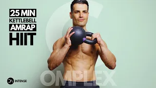 25 Min Full Body KETTLEBELL HIIT  Workout | Complex Sets | AMRAP | INTENSE