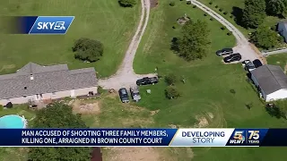 Sheriff: Man accused of shooting 3 family members, killing 1 in Brown County