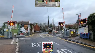 The fully-renewed Chartham Level Crossing, Kent