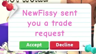 Omg! NewFissy traded me ??😱✨