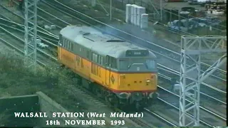 BR in the 1990s Walsall Station West Midlands on 18th November 1993