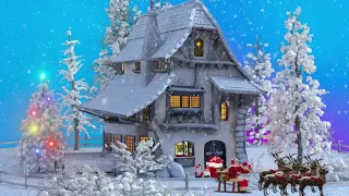 Christmas Music Background with Beautiful & Relaxing Winter Scenery