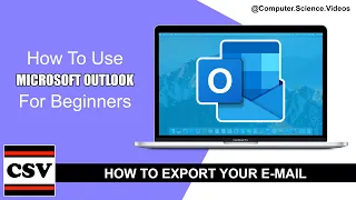 How to EXPORT & IMPORT Your Whole Microsoft Outlook E-Mail Inbox - Basic Tutorial | New