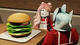 [로블록스] 배고픈 경또에게 양상추 햄버거를 만들어줬어요!! 그런데 표정이 좋지 않아요!! - 민또 경또 -