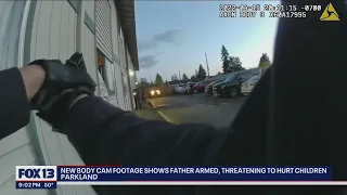 New body cam footage shows armed father threatening to hurt children | FOX 13 Seattle