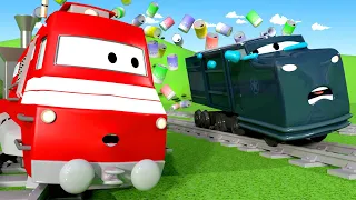 Trenuletul Troy - Troy,trenul de reciclare,curata dezastrul - Desene pentru copii