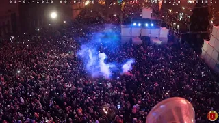 New Years Fireworks in Concert Crowd ... Думская площадь  Odessa, Ukraine