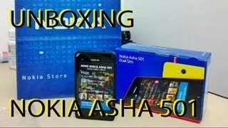 Unboxing Nokia Asha 501 Português!