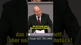 Gregor Gysi "das ist doch kein frühstück" #shorts #politik