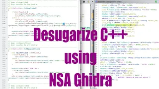 Desugarize C++ using NSA Ghidra decompiler - August 2022 - d24827a4