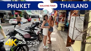 PHUKET old town WALKING tour 2023 🇹🇭 THAILAND Travel 4k