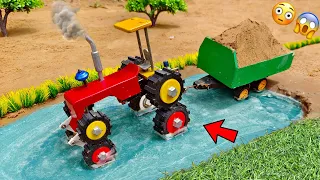 diy mini tractor trolley loading new technology | science project | @MiniCreative1  @KeepVilla