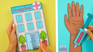 PAPER HOSPITAL IN ALBUM | EASY PAPER CRAFTS