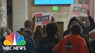 LA City Council Members Face Protests At Return To In-Person Meetings