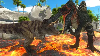 The journey of Planet Dinosaur spinosaurus! - Animal Revolt Battle Simulator