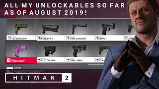HITMAN 2 | All My Unlockables So Far As of August 2019 | Inventory Highlights